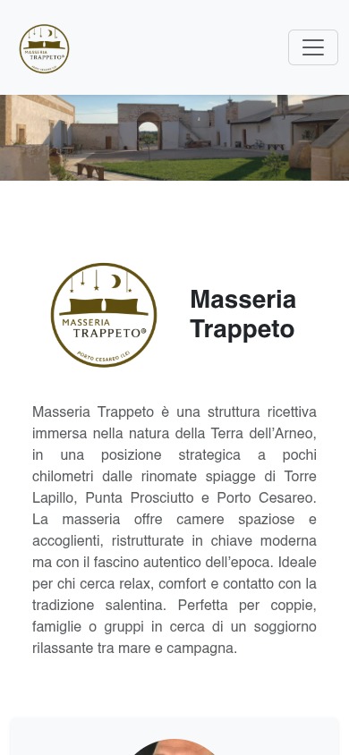 Masseria Trappeto: versione per smartphone