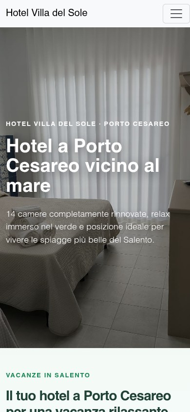 Hotel Villa del Sole: versione per smartphone