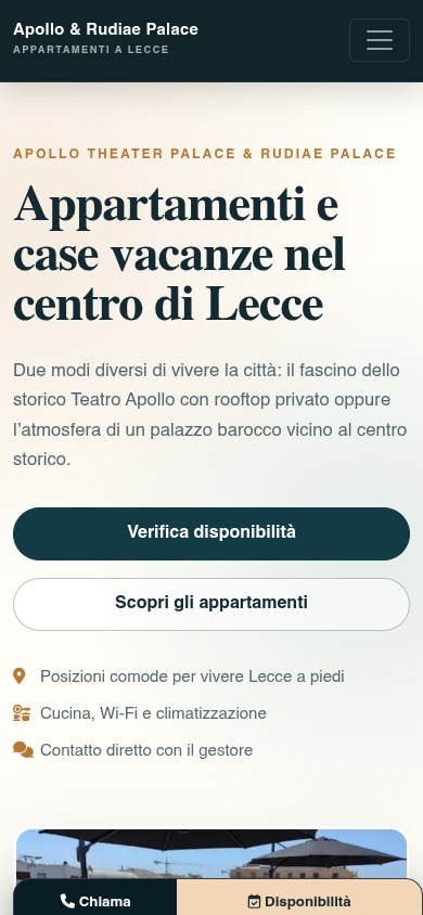 Apollo & Rudiae Palace: versione per smartphone